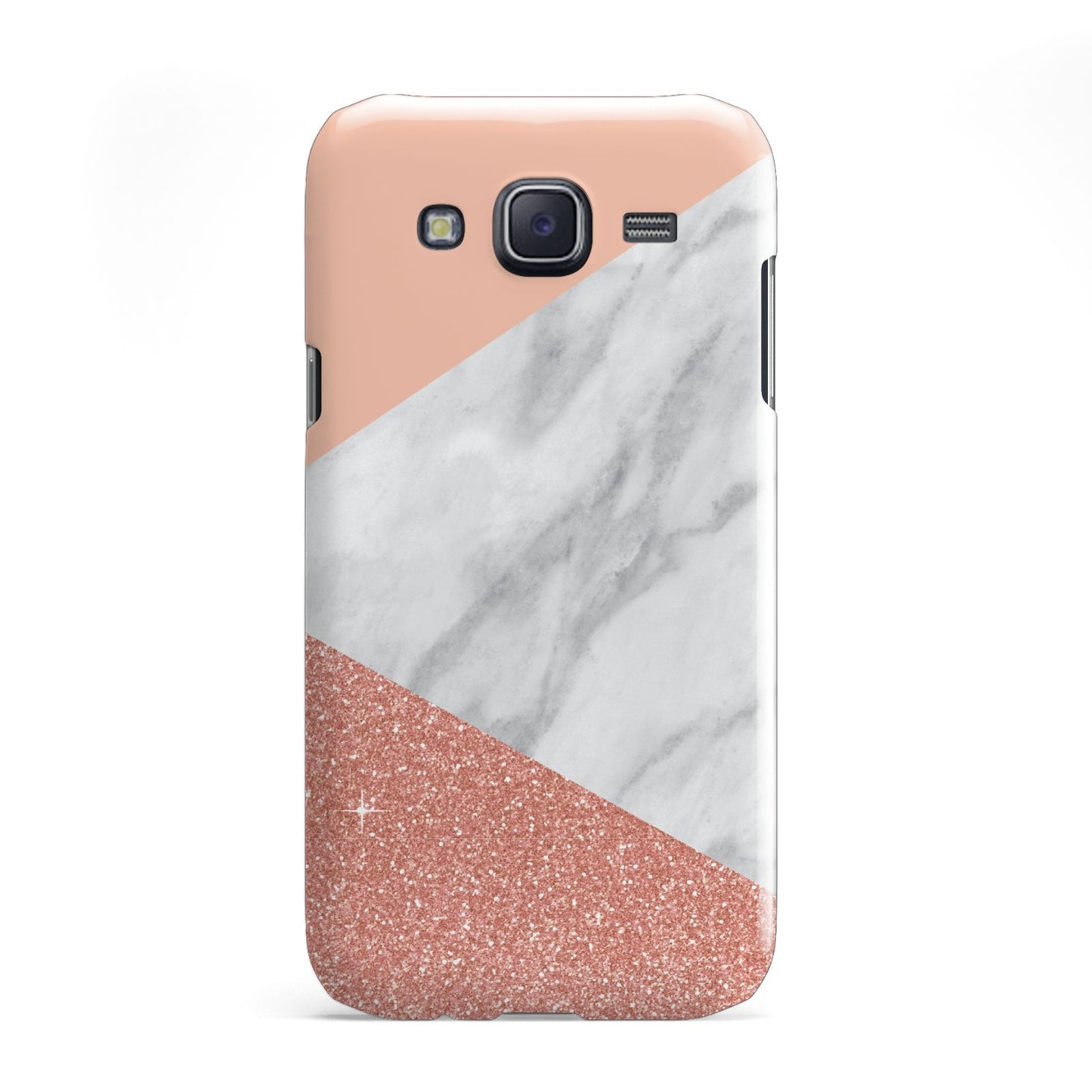 Marble White Rose Gold Samsung Galaxy J5 Case