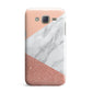 Marble White Rose Gold Samsung Galaxy J7 Case