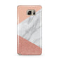 Marble White Rose Gold Samsung Galaxy Note 5 Case
