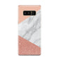 Marble White Rose Gold Samsung Galaxy Note 8 Case