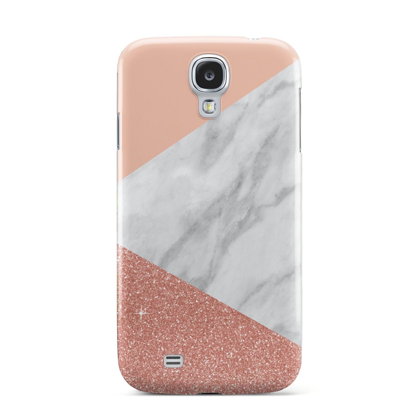 Marble White Rose Gold Samsung Galaxy S4 Case
