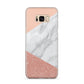 Marble White Rose Gold Samsung Galaxy S8 Plus Case
