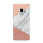 Marble White Rose Gold Samsung Galaxy S9 Case