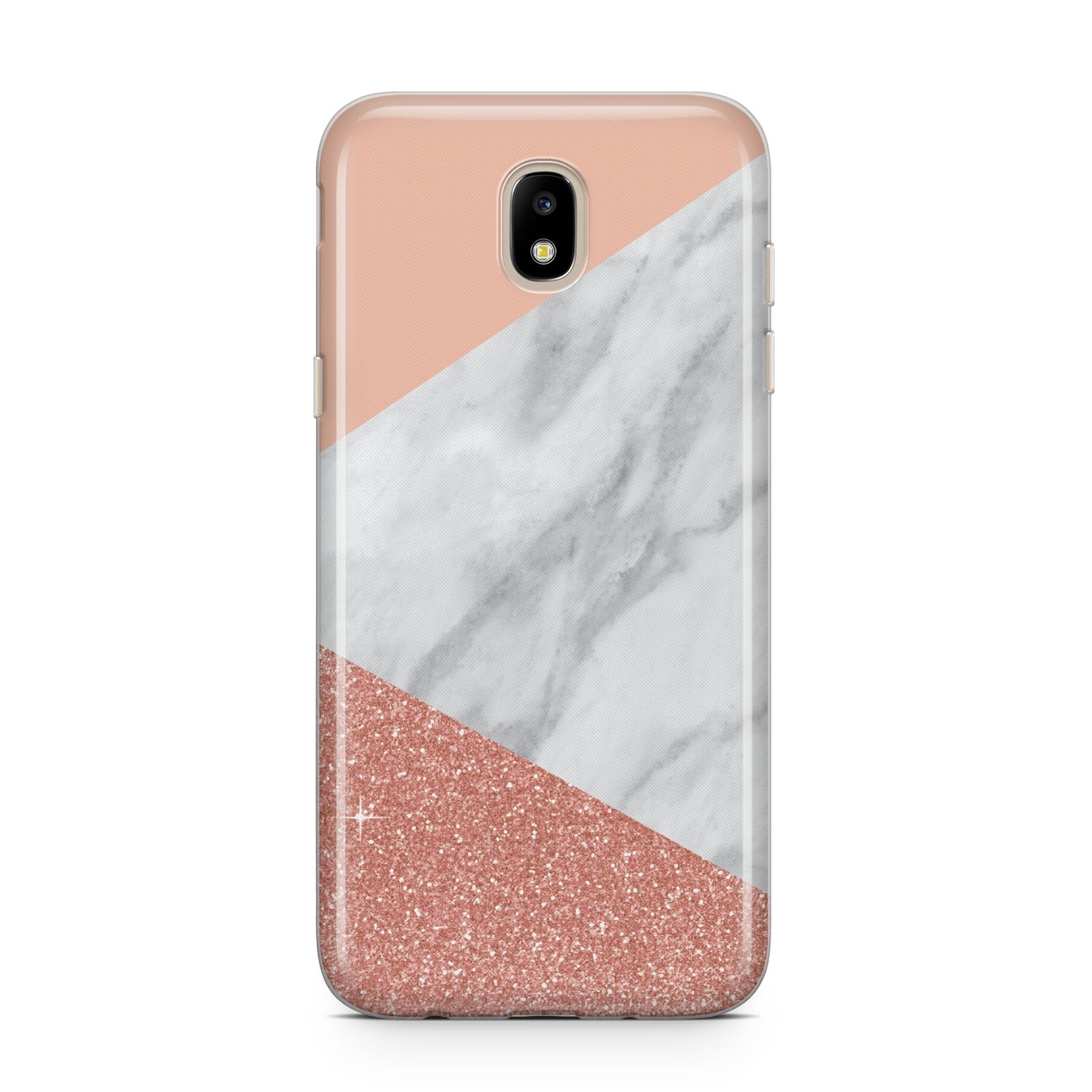 Marble White Rose Gold Samsung J5 2017 Case