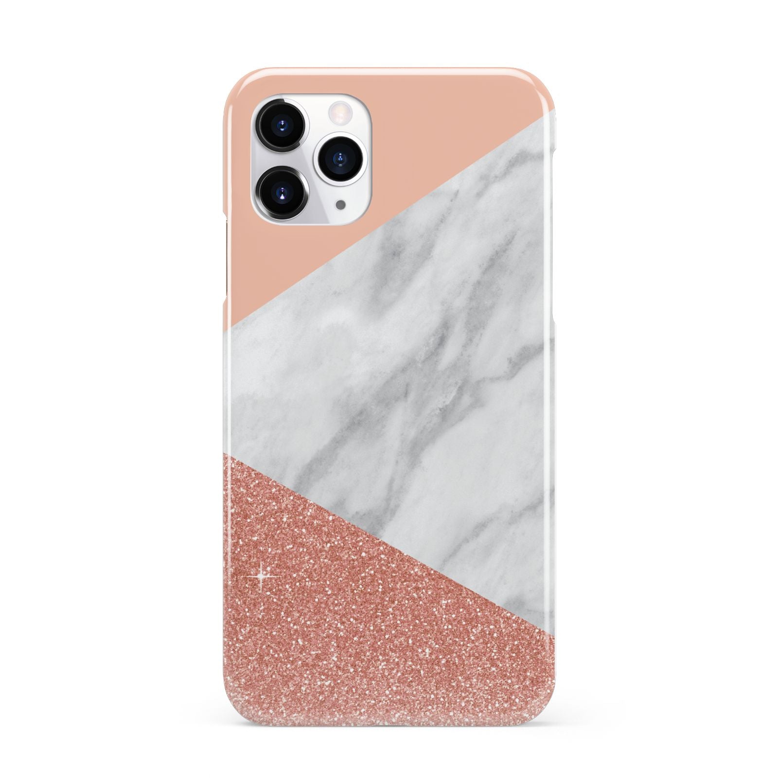 Marble White Rose Gold iPhone 11 Pro 3D Snap Case