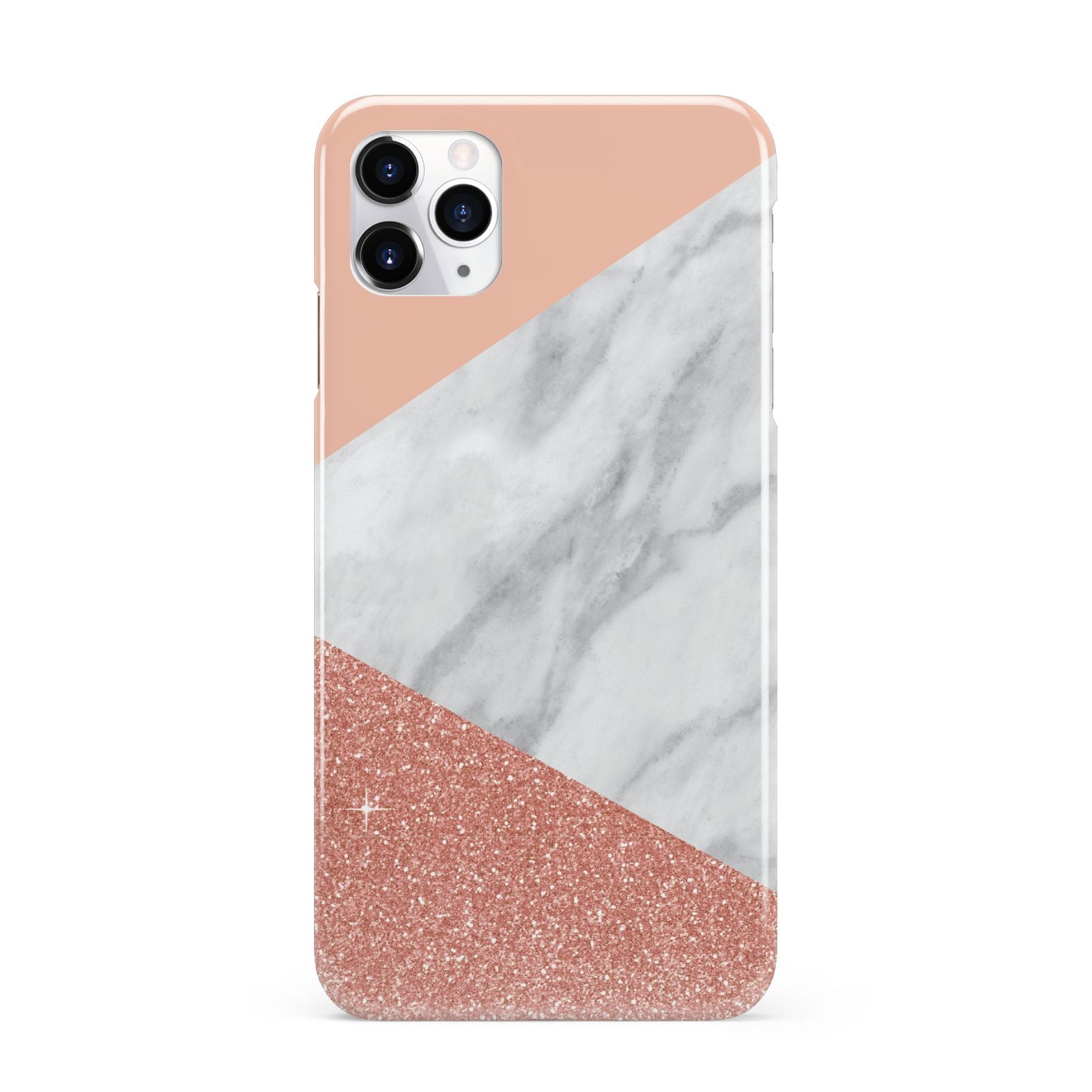 Marble White Rose Gold iPhone 11 Pro Max 3D Snap Case