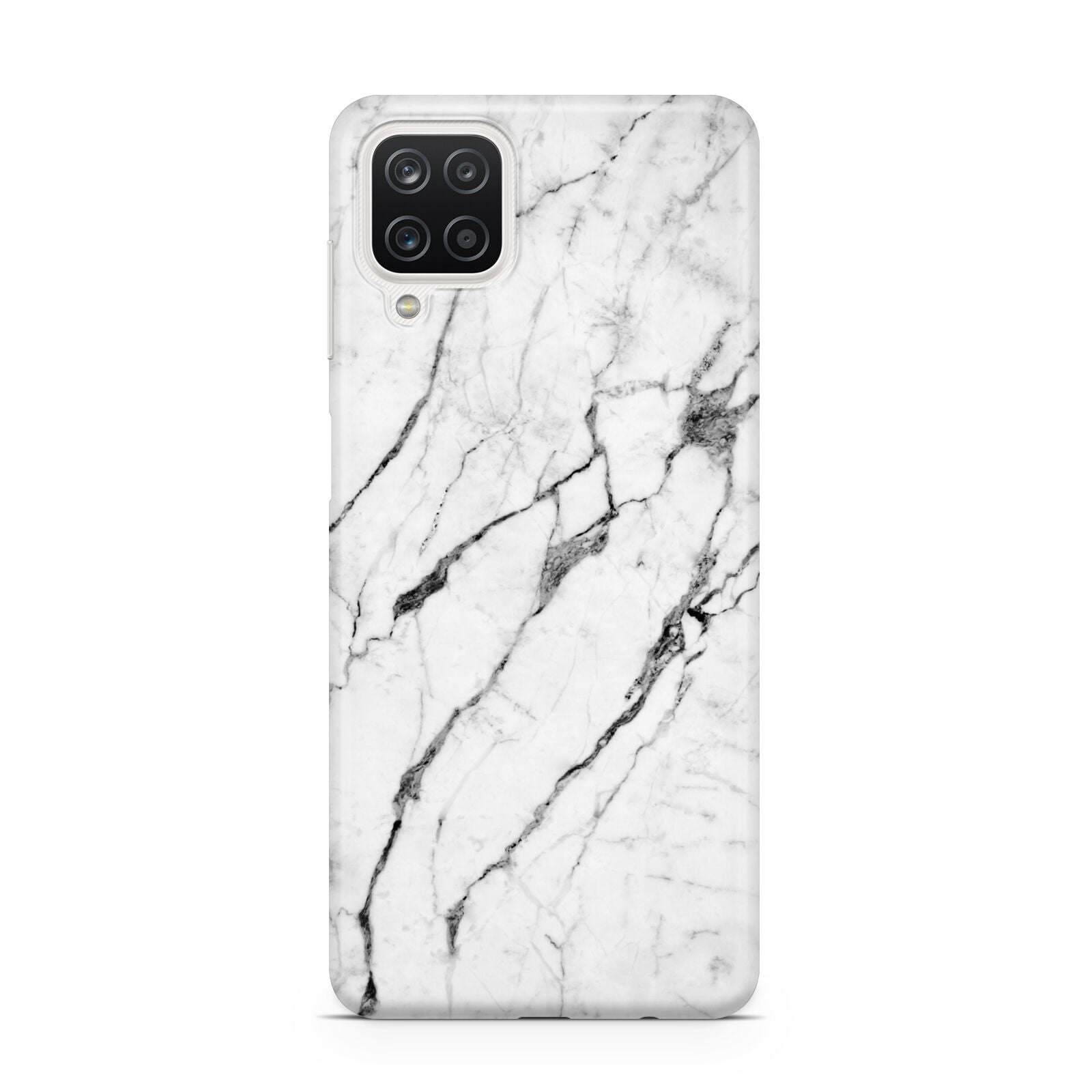 Marble White Samsung A12 Case