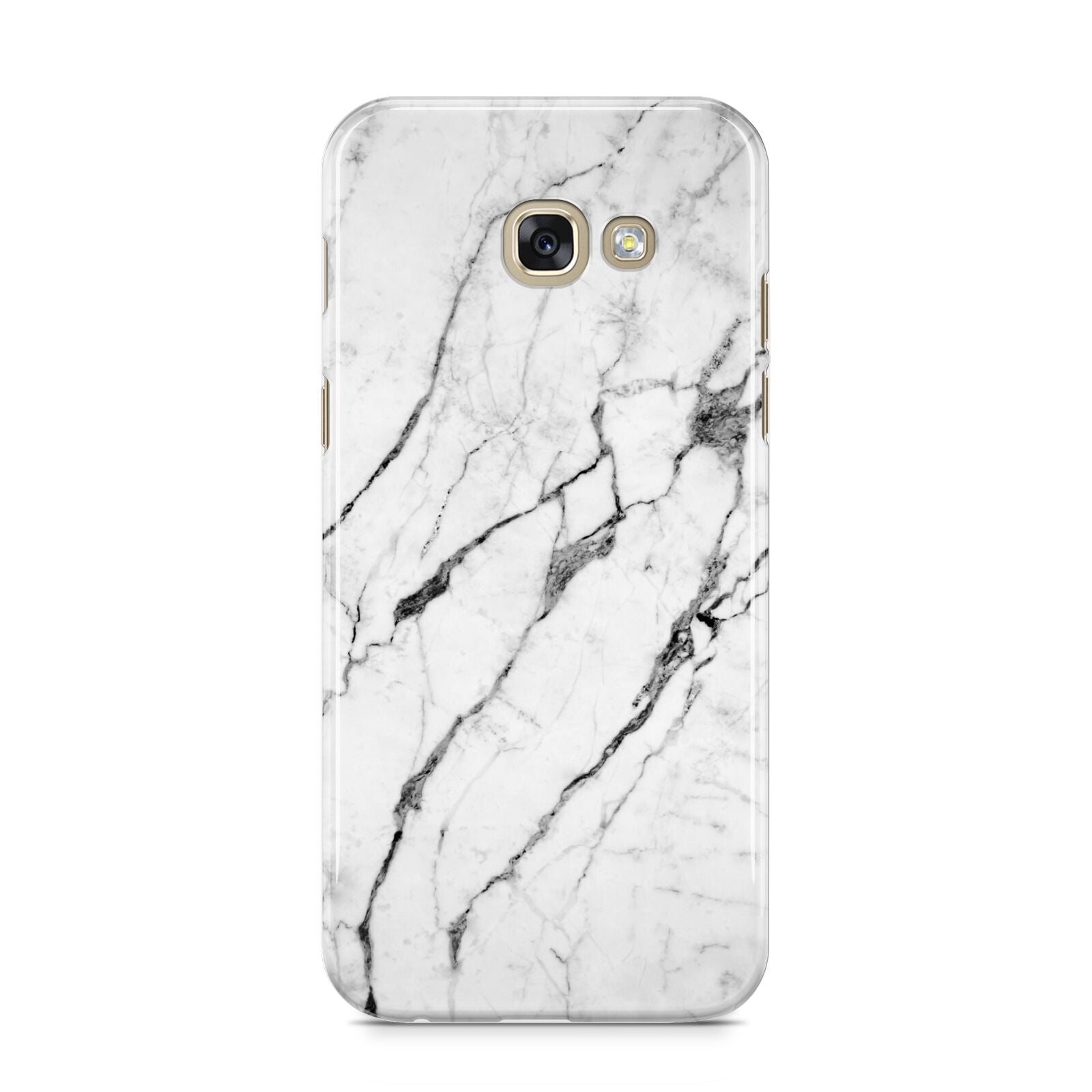 Marble White Samsung Galaxy A5 2017 Case on gold phone