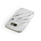 Marble White Samsung Galaxy Case Front Close Up