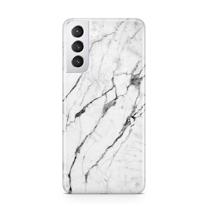 Marble White Samsung S21 Case