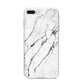 Marble White iPhone 8 Plus Bumper Case on Silver iPhone