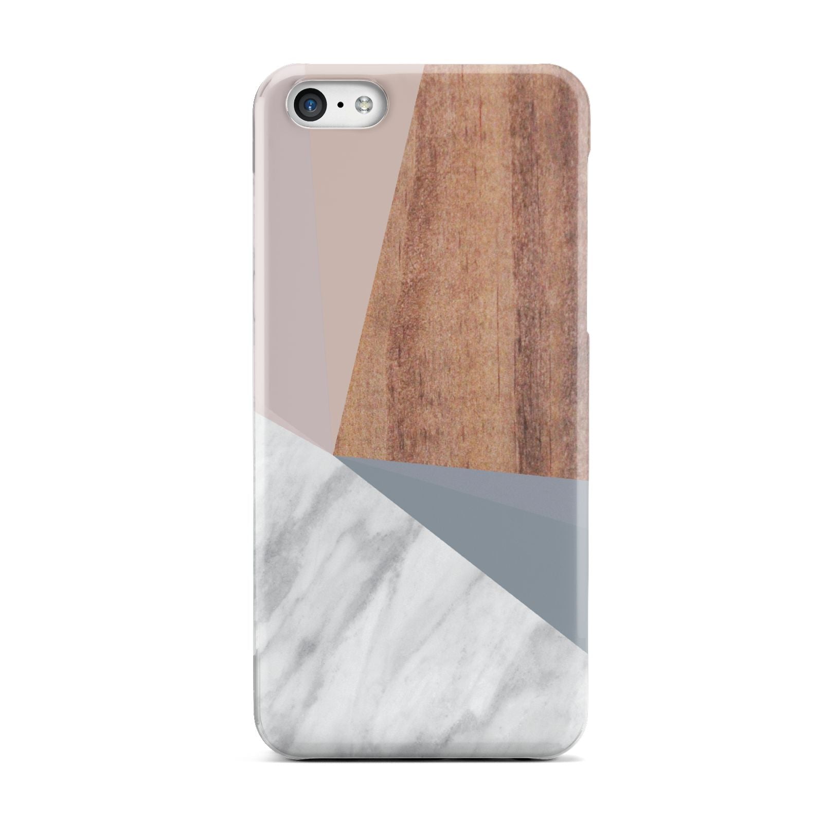Marble Wood Geometric 1 Apple iPhone 5c Case