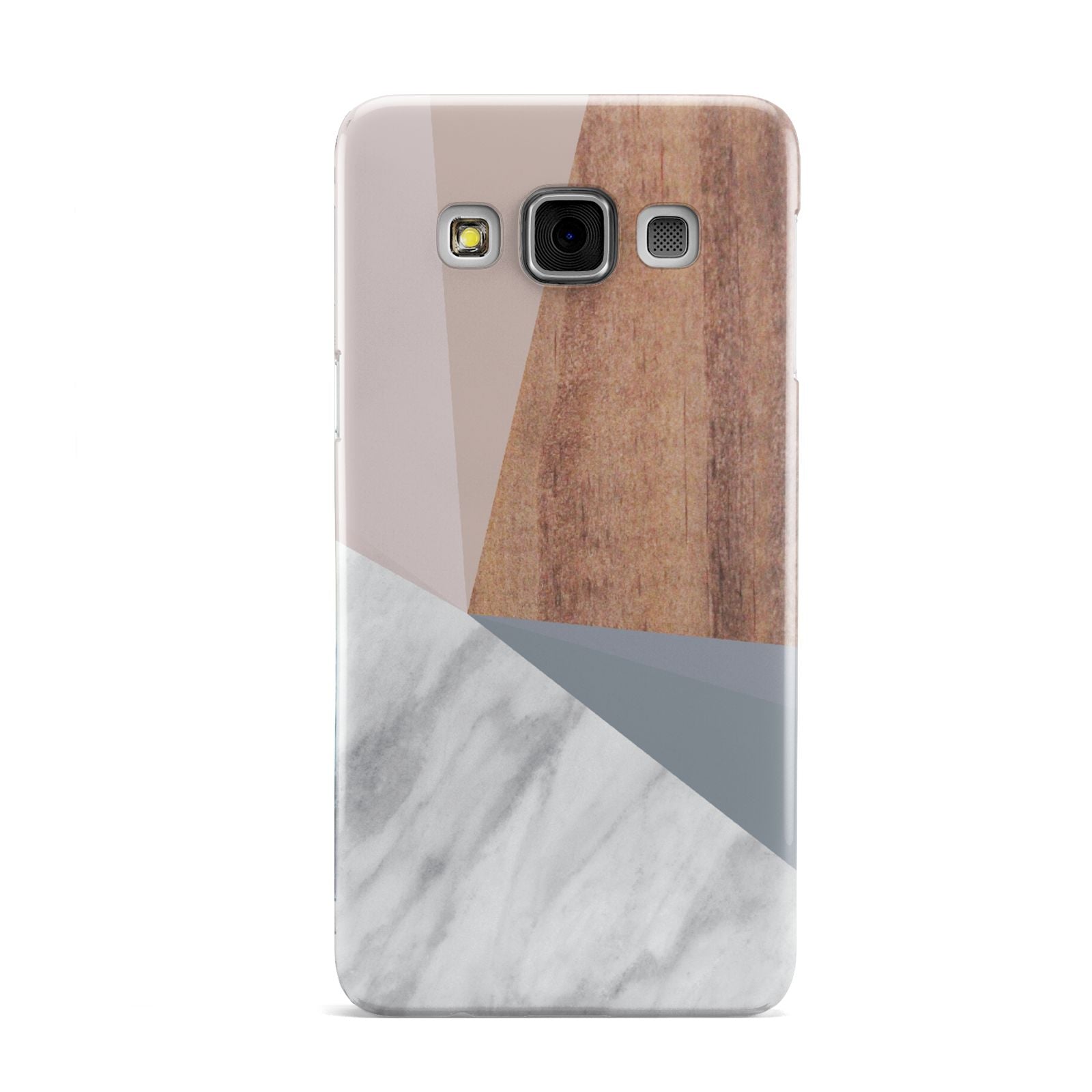Marble Wood Geometric 1 Samsung Galaxy A3 Case