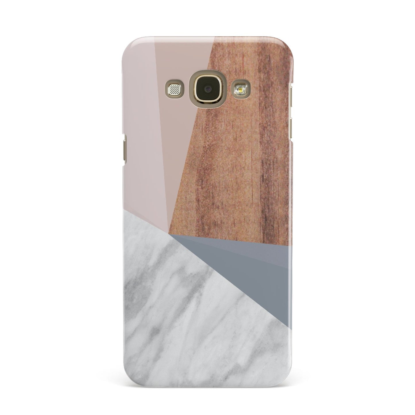Marble Wood Geometric 1 Samsung Galaxy A8 Case