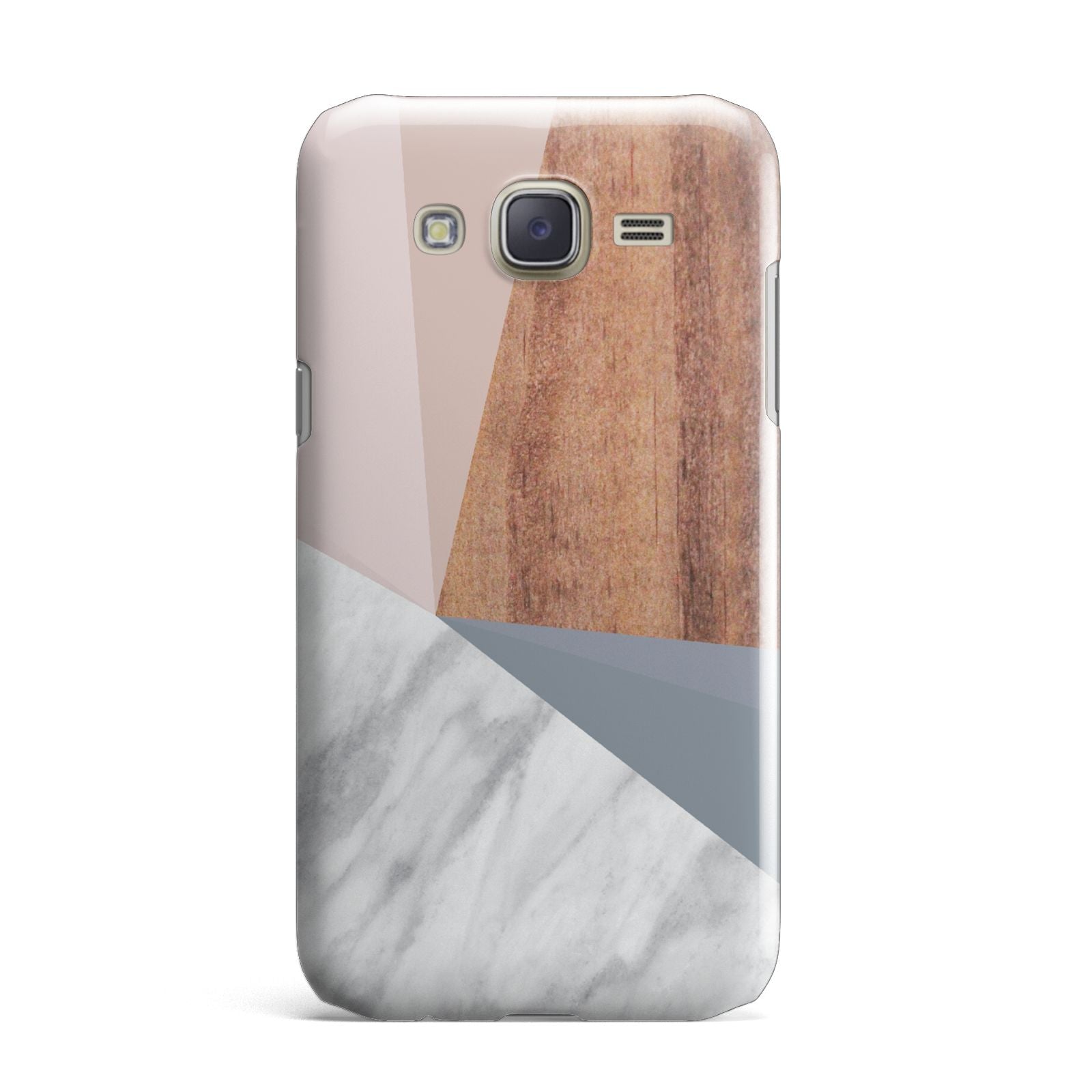 Marble Wood Geometric 1 Samsung Galaxy J7 Case