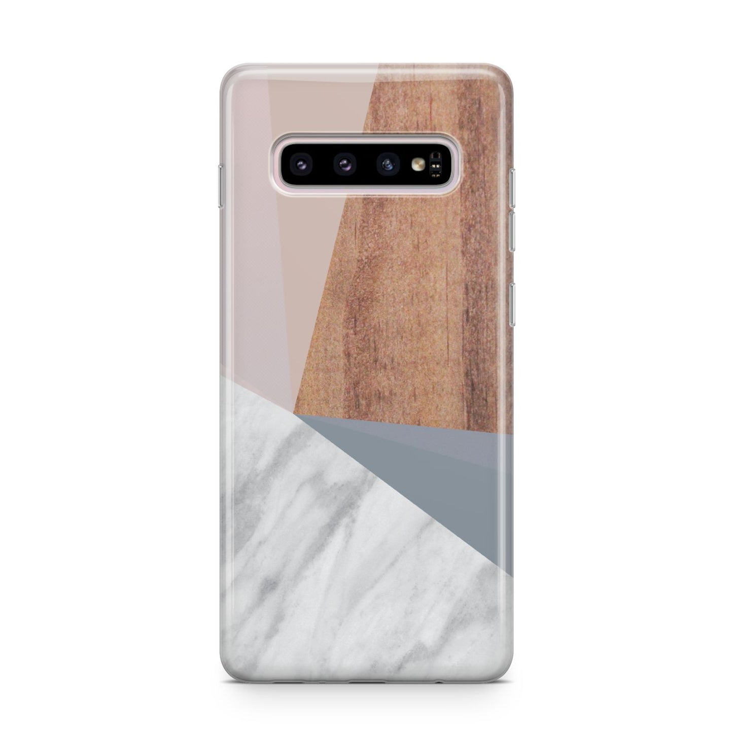 Marble Wood Geometric 1 Samsung Galaxy S10 Plus Case