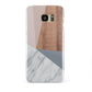 Marble Wood Geometric 1 Samsung Galaxy S7 Edge Case