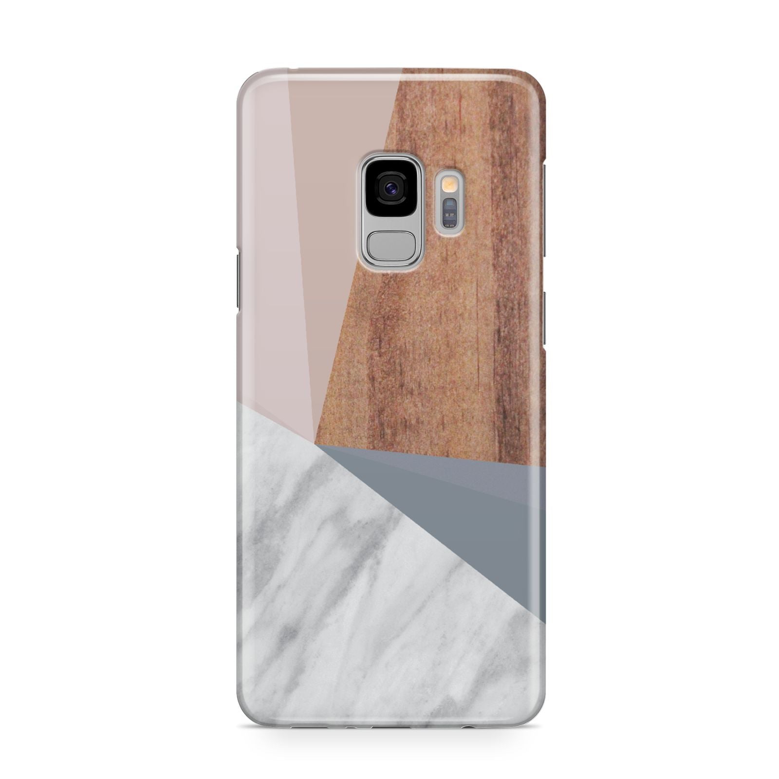 Marble Wood Geometric 1 Samsung Galaxy S9 Case