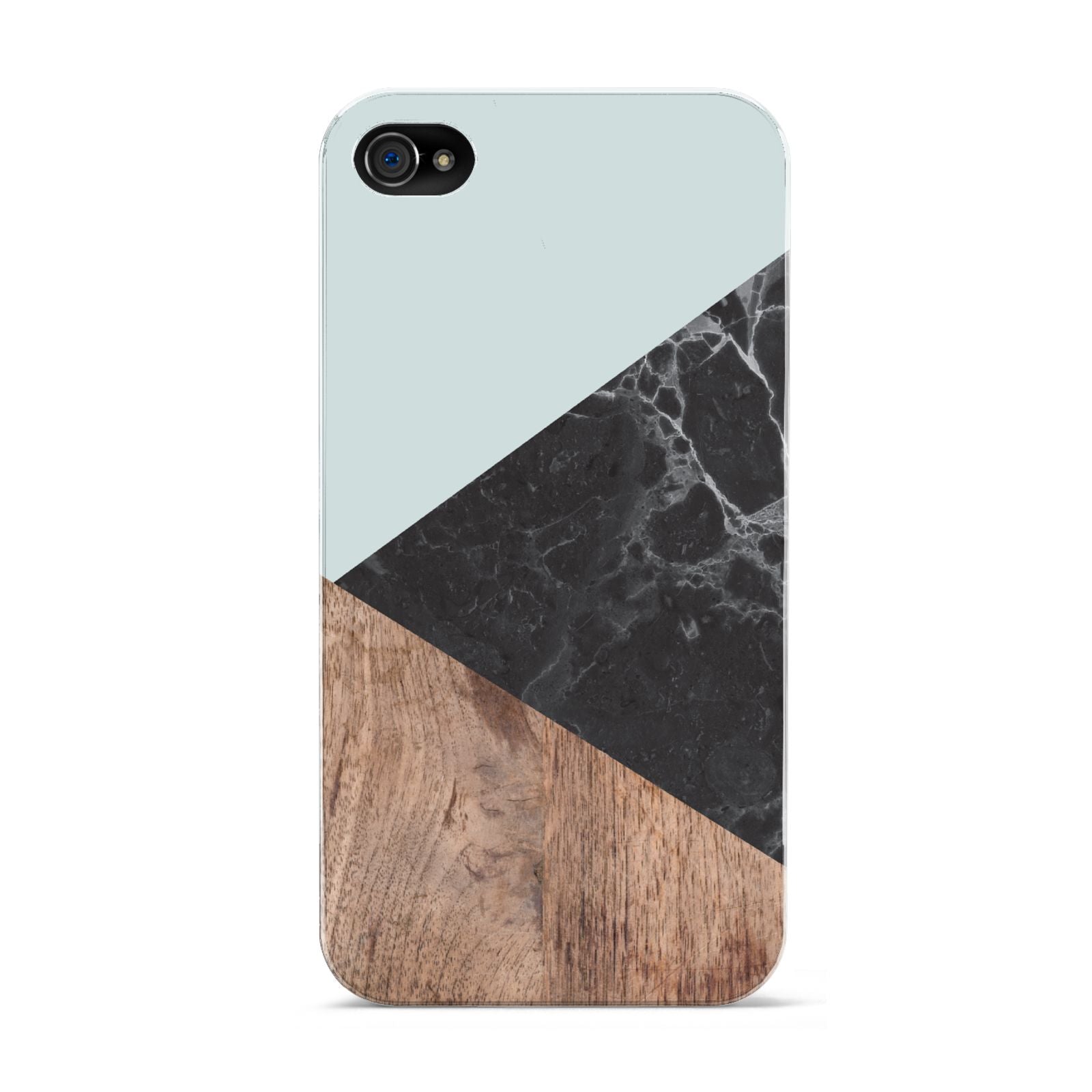Marble Wood Geometric 2 Apple iPhone 4s Case