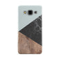 Marble Wood Geometric 2 Samsung Galaxy A3 Case