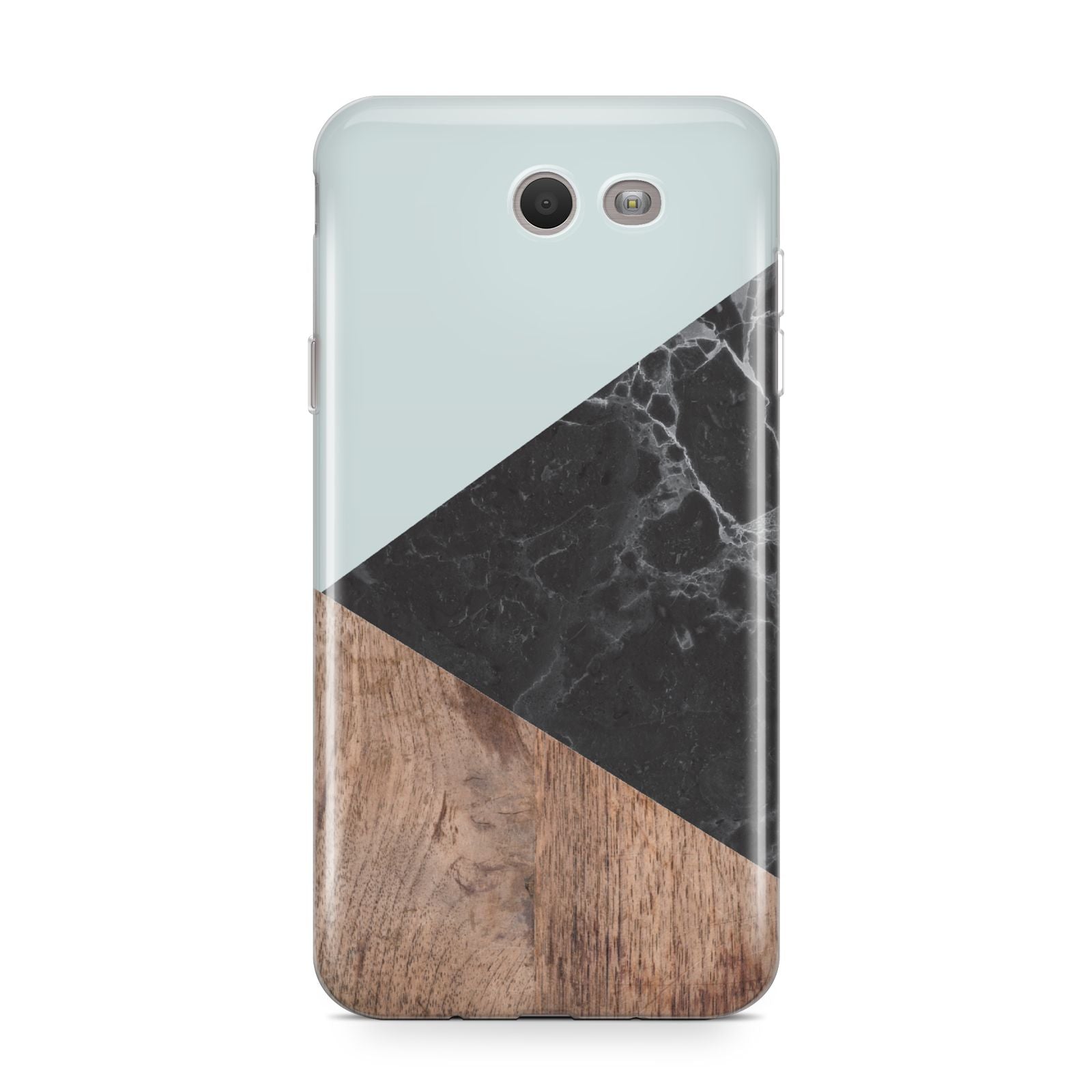 Marble Wood Geometric 2 Samsung Galaxy J7 2017 Case