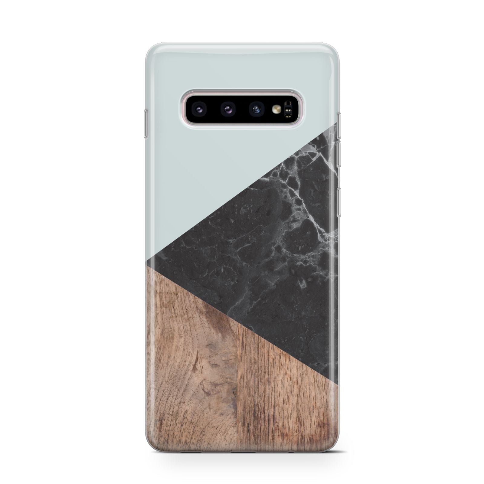 Marble Wood Geometric 2 Samsung Galaxy S10 Case