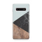 Marble Wood Geometric 2 Samsung Galaxy S10 Plus Case