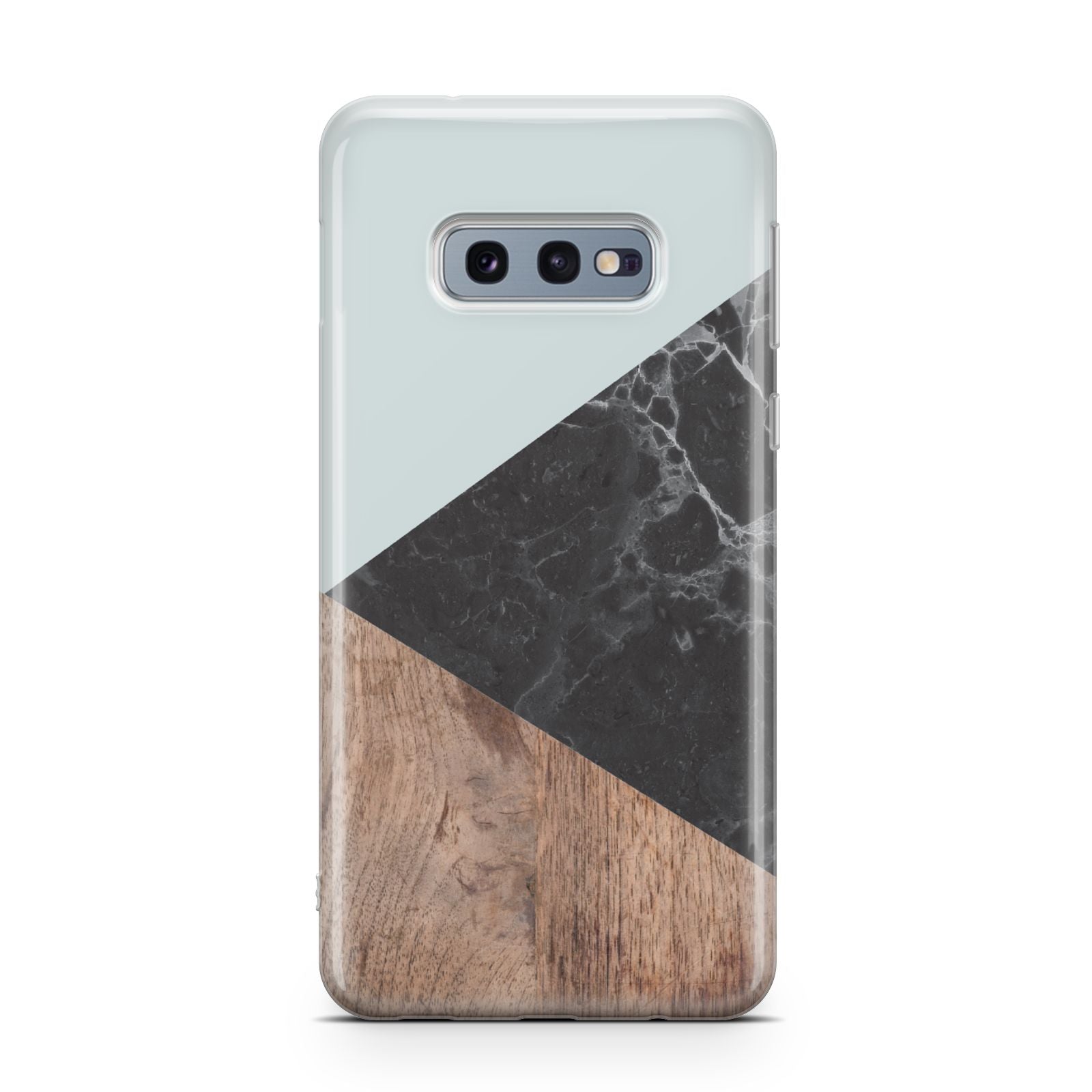 Marble Wood Geometric 2 Samsung Galaxy S10E Case