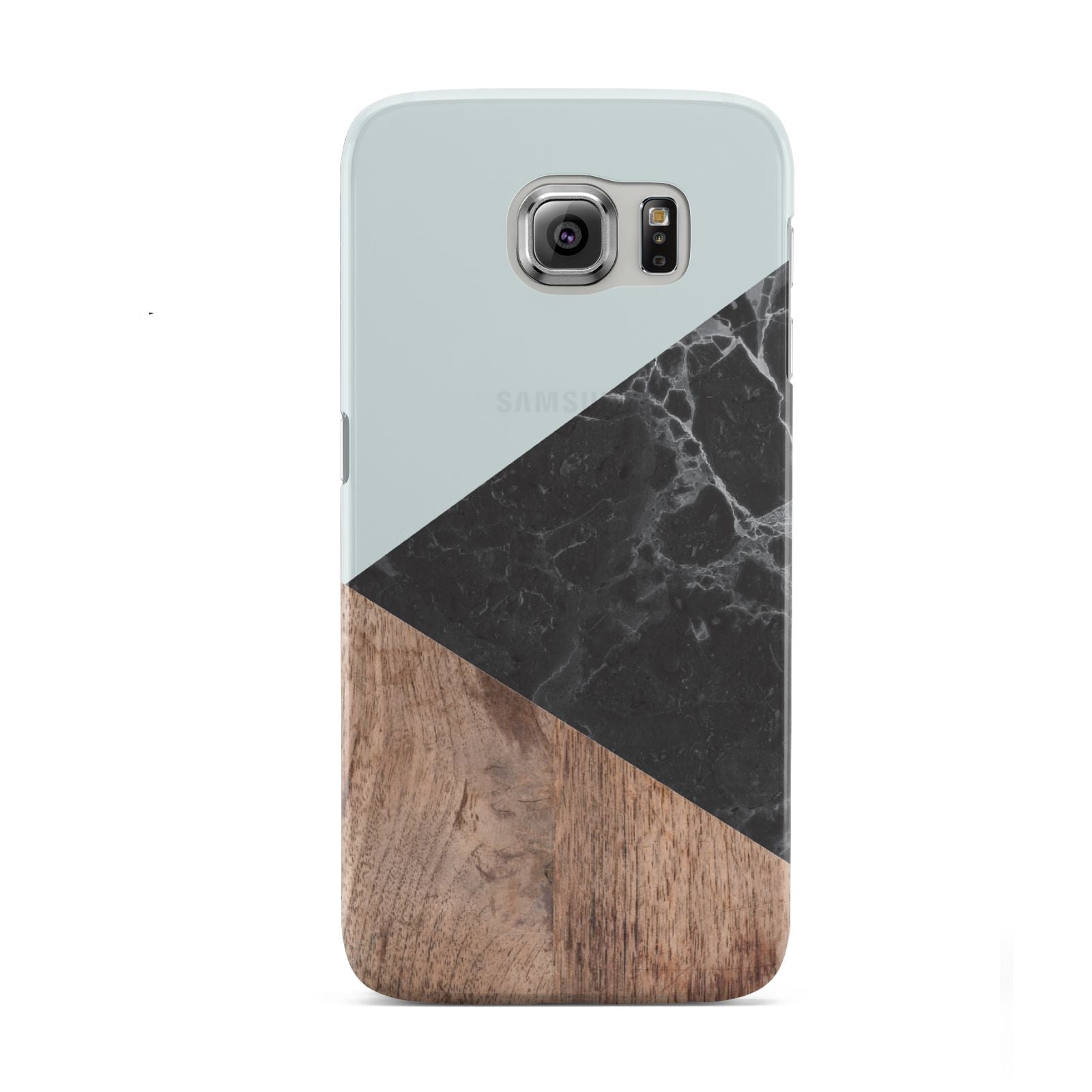Marble Wood Geometric 2 Samsung Galaxy S6 Case