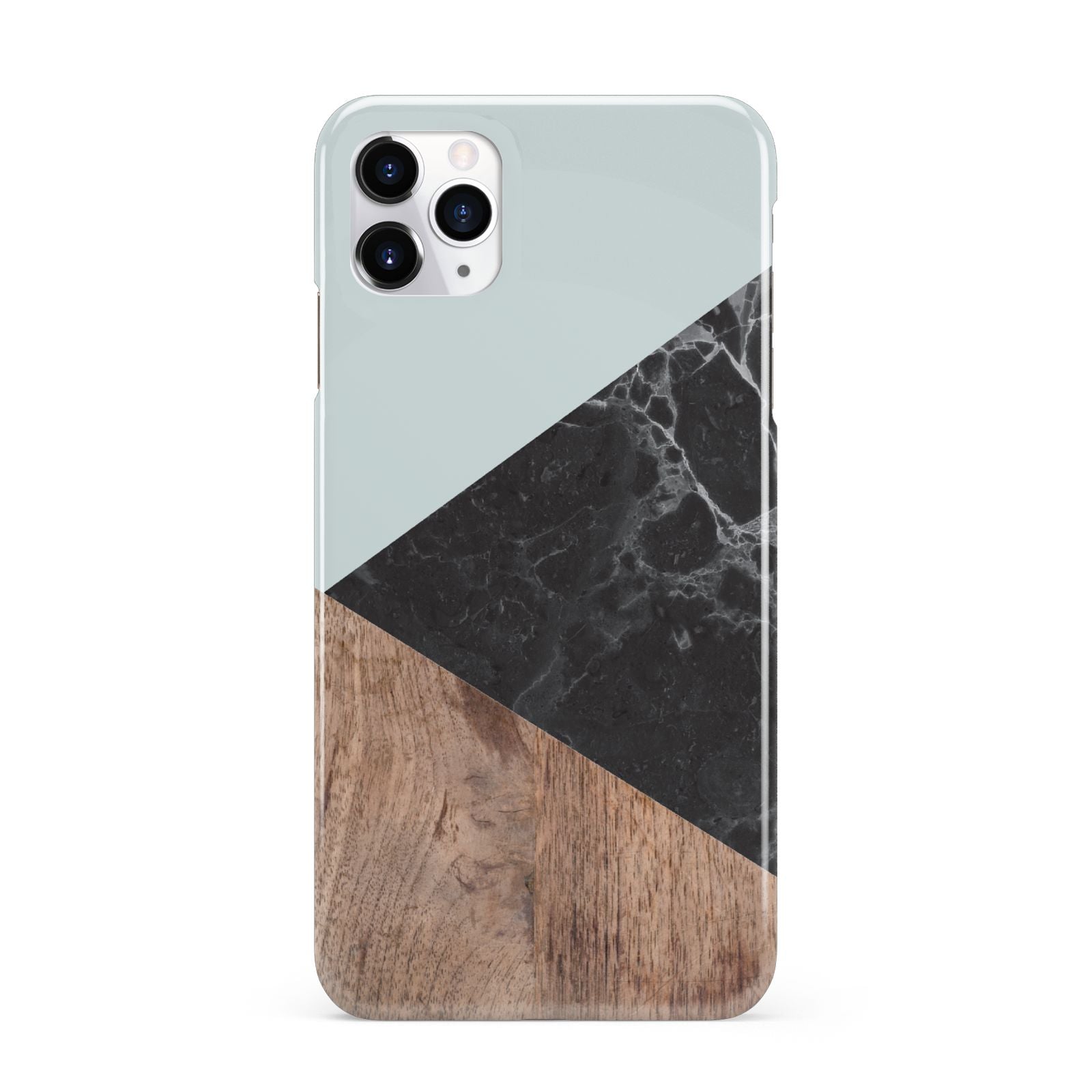 Marble Wood Geometric 2 iPhone 11 Pro Max 3D Snap Case
