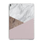 Marble Wood Geometric 3 Apple iPad Grey Case