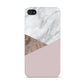 Marble Wood Geometric 3 Apple iPhone 4s Case