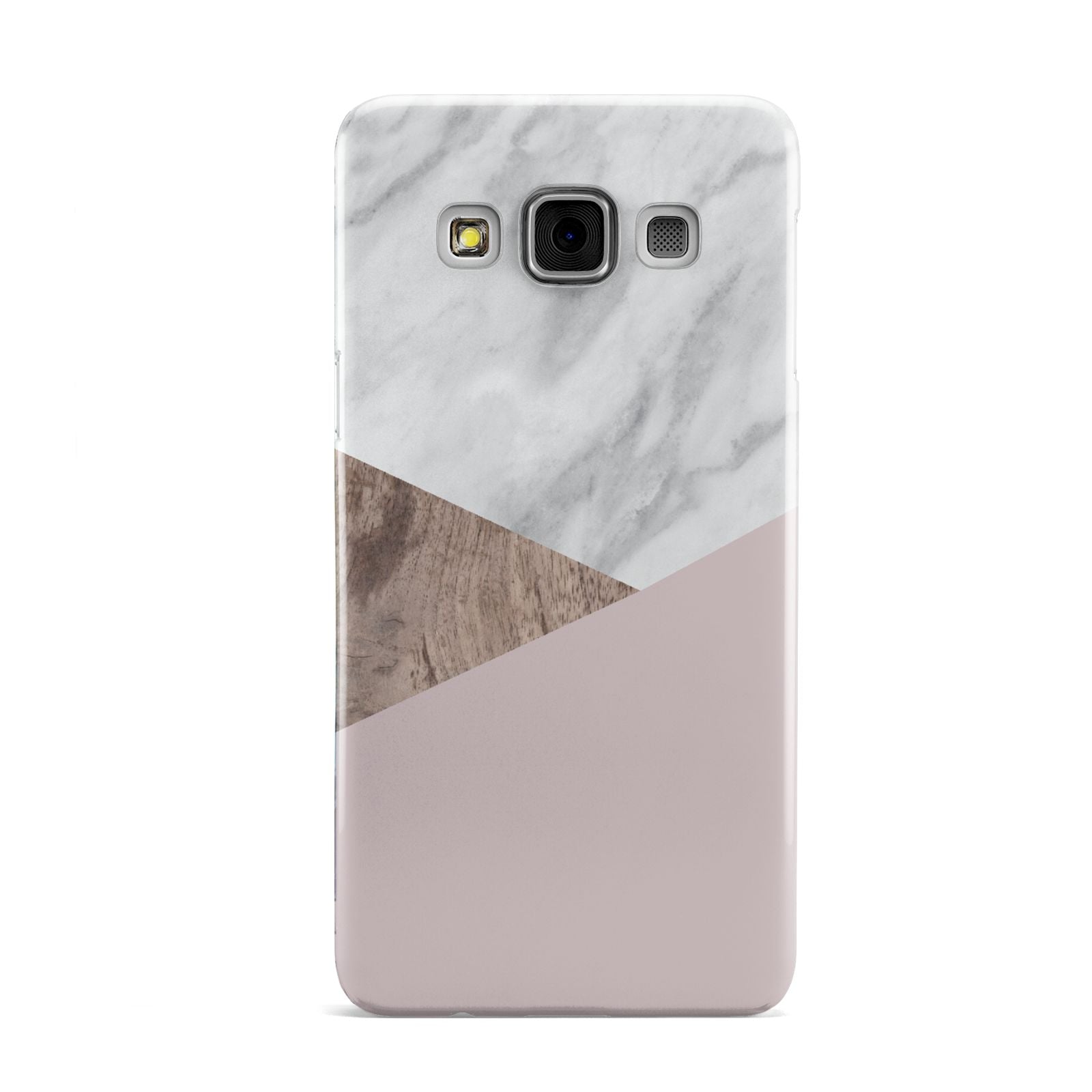 Marble Wood Geometric 3 Samsung Galaxy A3 Case