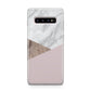 Marble Wood Geometric 3 Samsung Galaxy S10 Plus Case