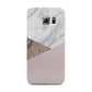 Marble Wood Geometric 3 Samsung Galaxy S6 Edge Case