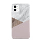 Marble Wood Geometric 3 iPhone 11 3D Tough Case