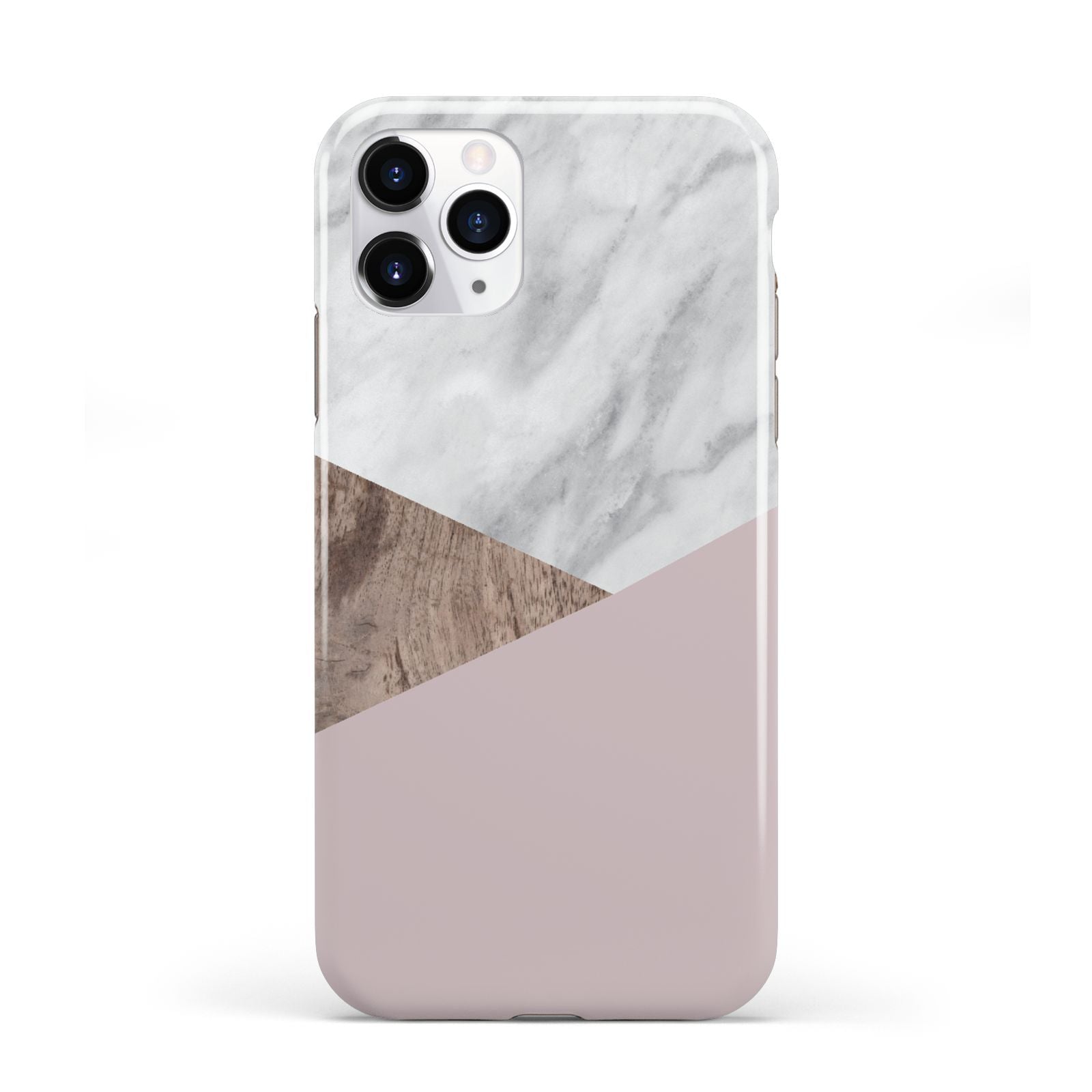 Marble Wood Geometric 3 iPhone 11 Pro 3D Tough Case