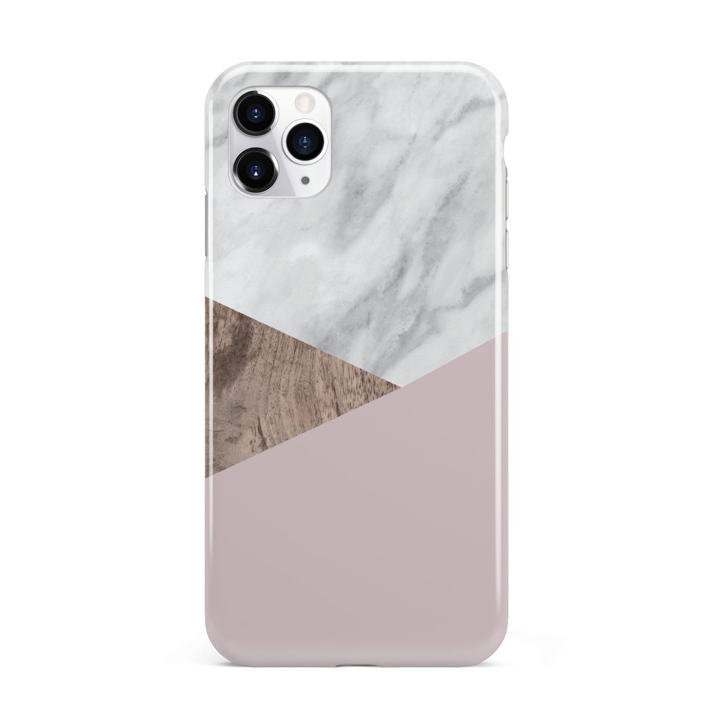 Marble Wood Geometric 3 iPhone 11 Pro Max 3D Tough Case