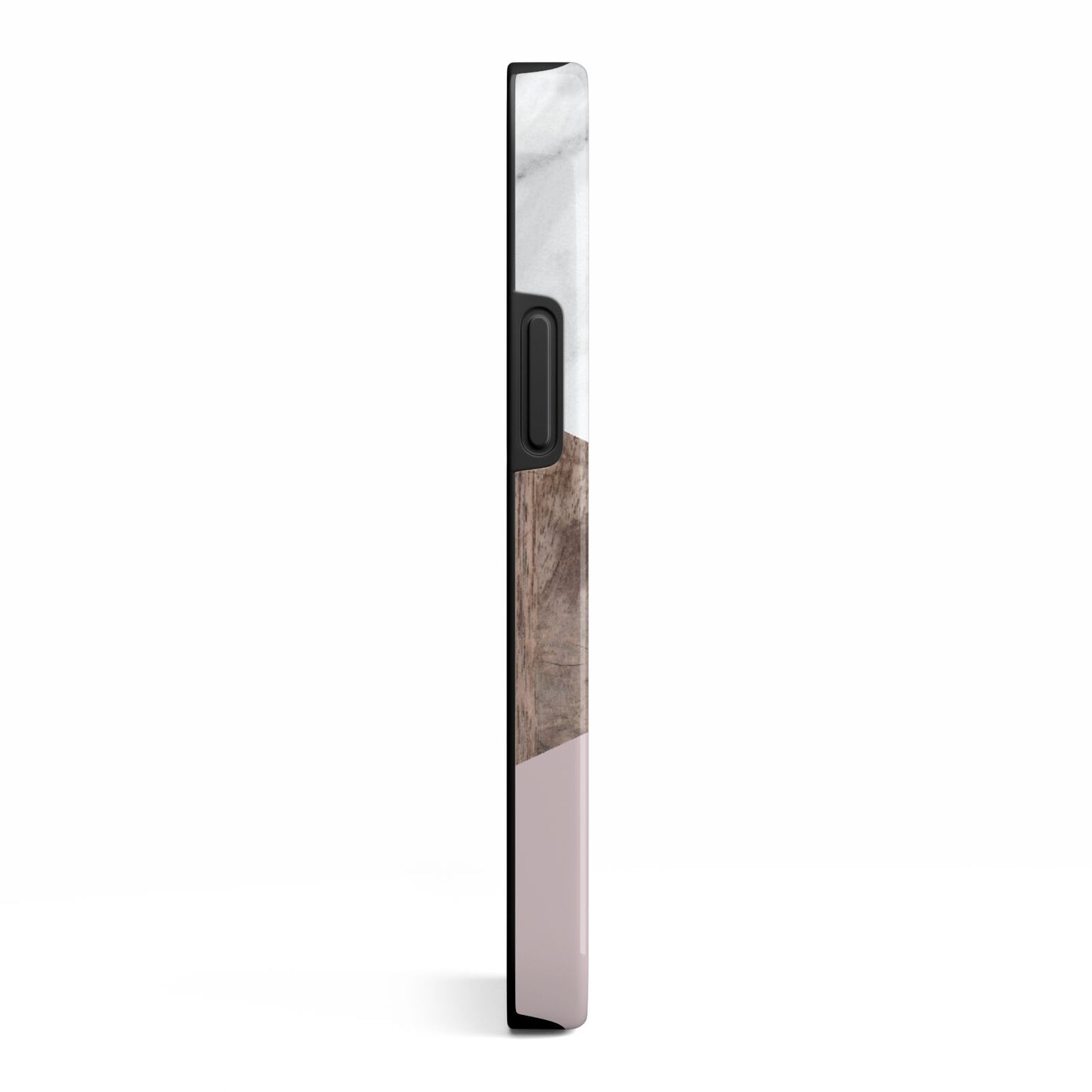 Marble Wood Geometric 3 iPhone 13 Mini Side Image 3D Tough Case