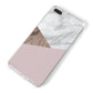Marble Wood Geometric 3 iPhone 8 Plus Bumper Case on Silver iPhone Alternative Image