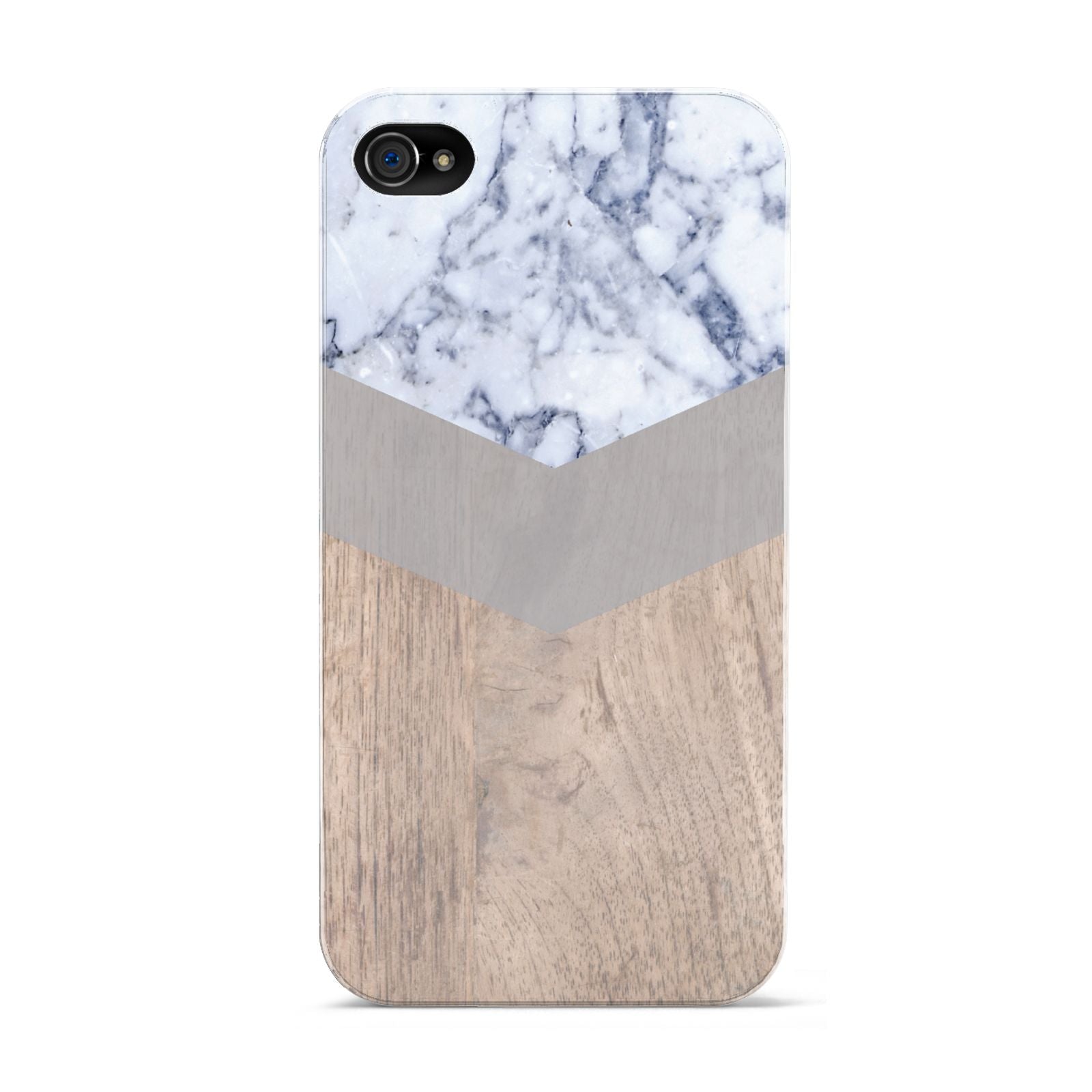Marble Wood Geometric 4 Apple iPhone 4s Case