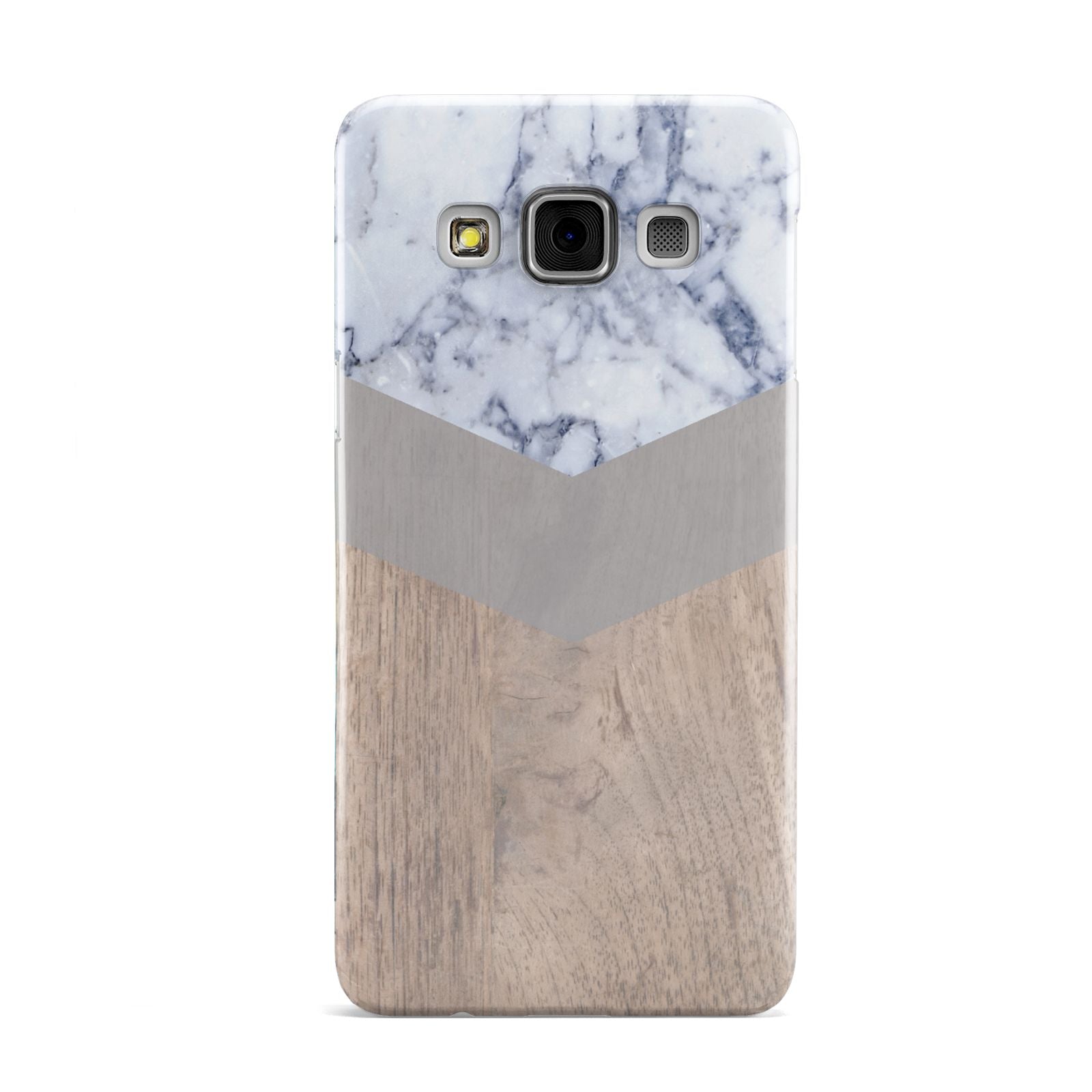 Marble Wood Geometric 4 Samsung Galaxy A3 Case