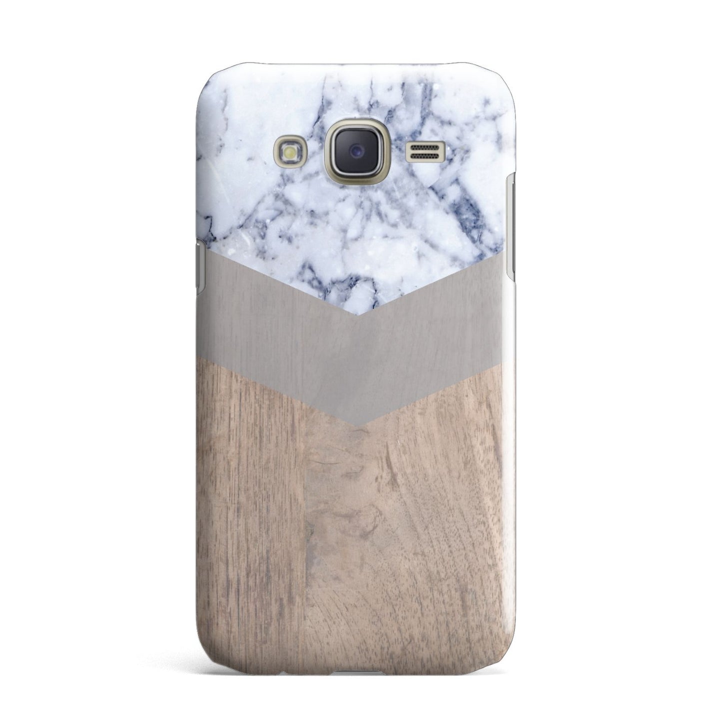 Marble Wood Geometric 4 Samsung Galaxy J7 Case