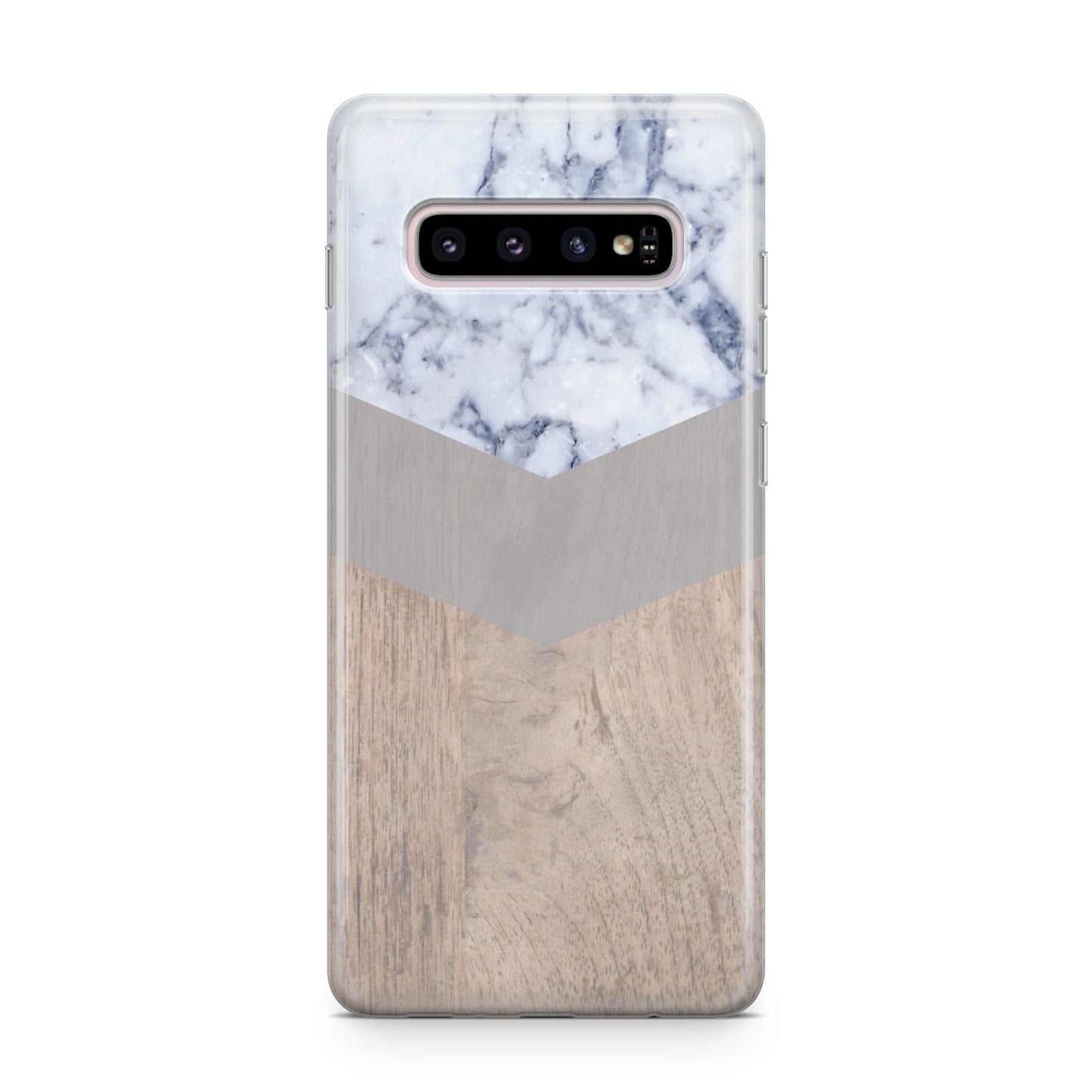 Marble Wood Geometric 4 Samsung Galaxy S10 Plus Case