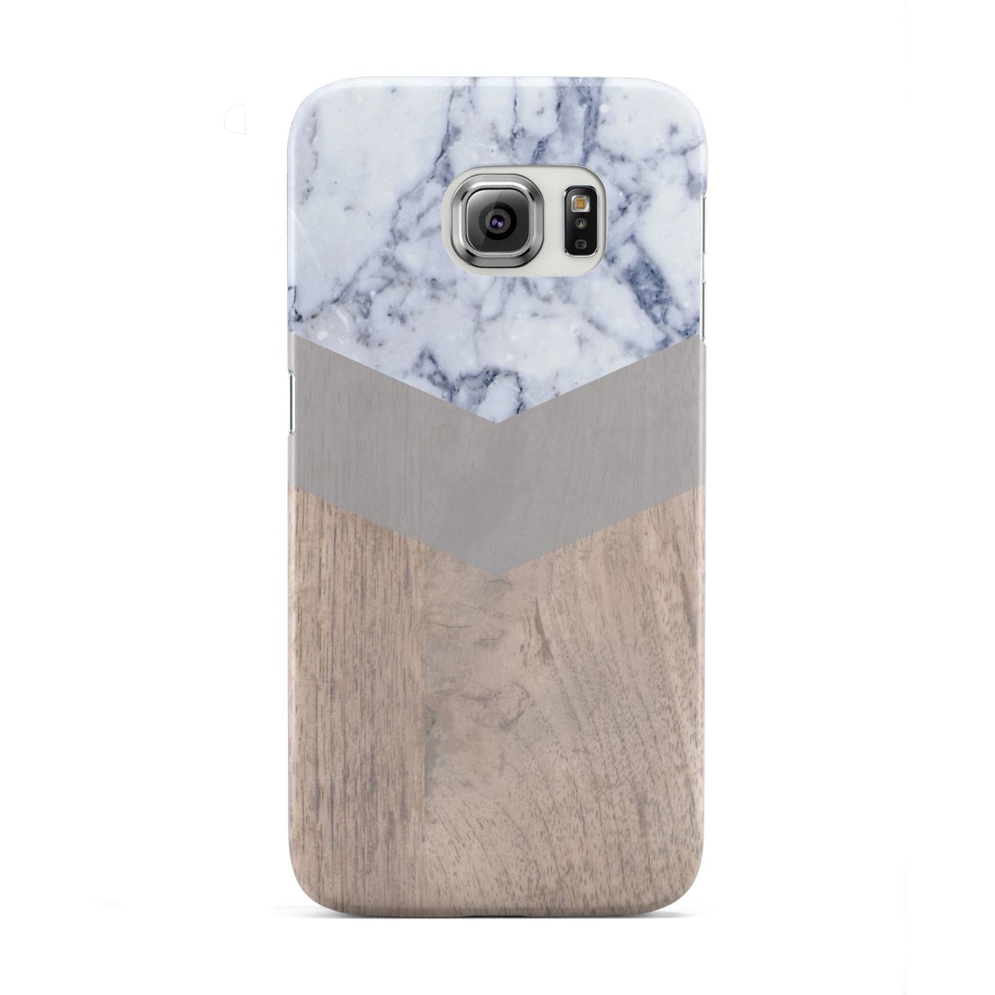 Marble Wood Geometric 4 Samsung Galaxy S6 Edge Case
