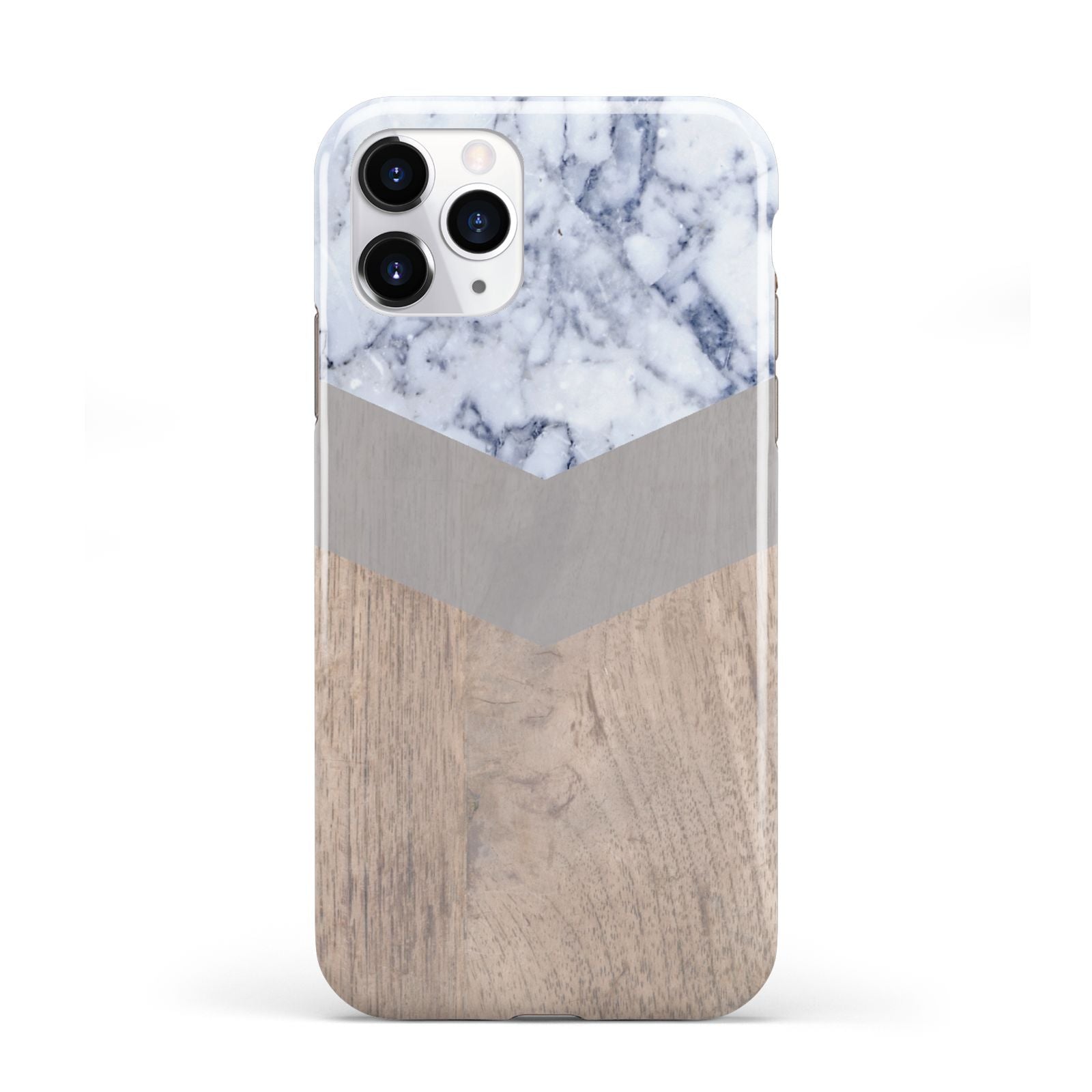 Marble Wood Geometric 4 iPhone 11 Pro 3D Tough Case