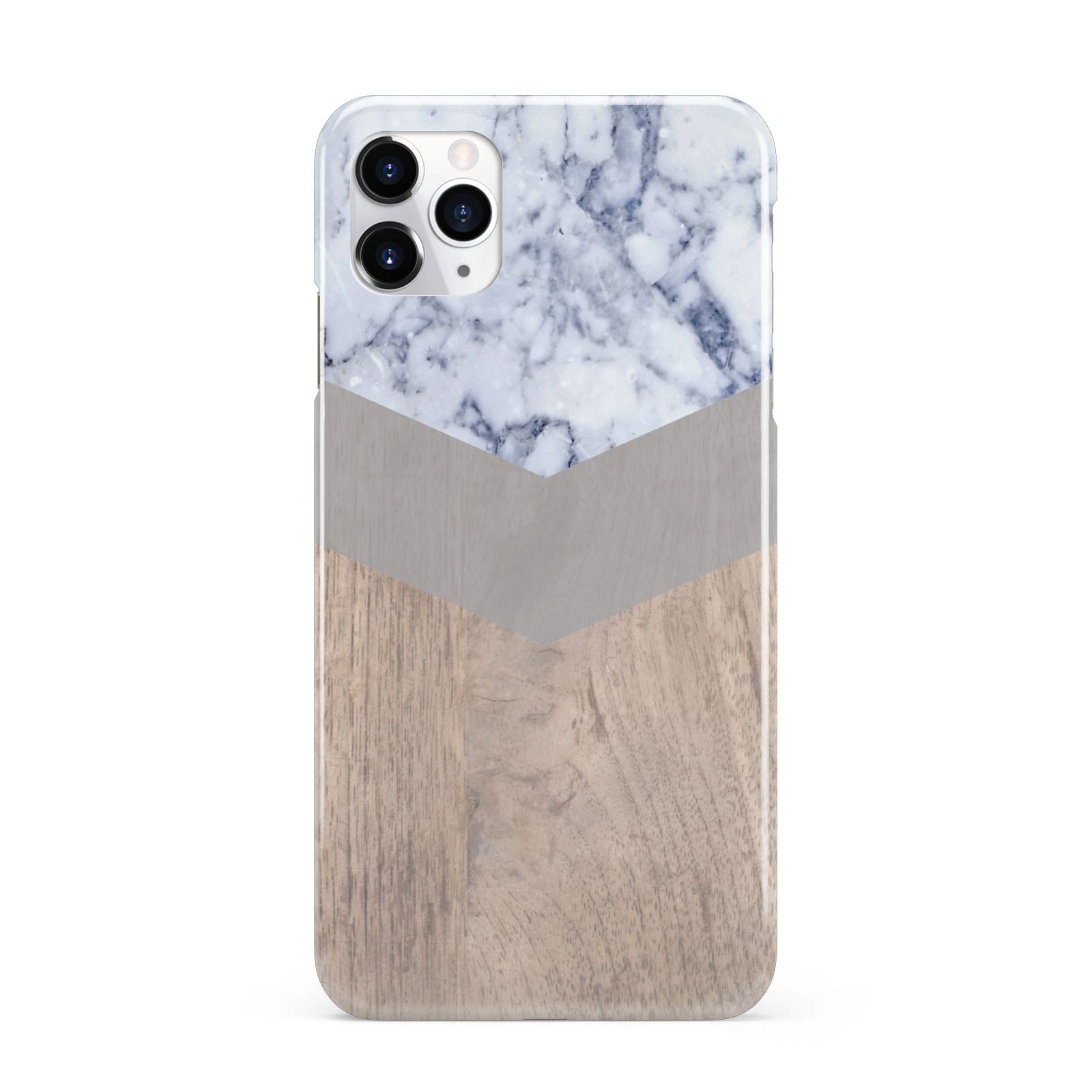 Marble Wood Geometric 4 iPhone 11 Pro Max 3D Snap Case