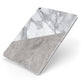 Marble Wood Geometric 5 Apple iPad Case on Silver iPad Side View