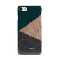 Marble Wood Geometric 6 Apple iPhone 7 8 3D Snap Case