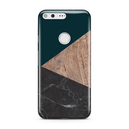 Marble Wood Geometric 6 Google Pixel Case